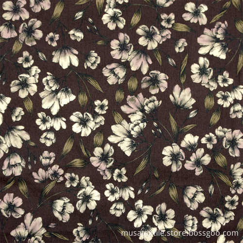 Printed Fashion Floral Shapes 100 Cotton Poplin Fabric